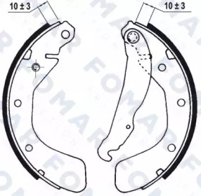 Комлект тормозных накладок FOMAR Friction FO 0563